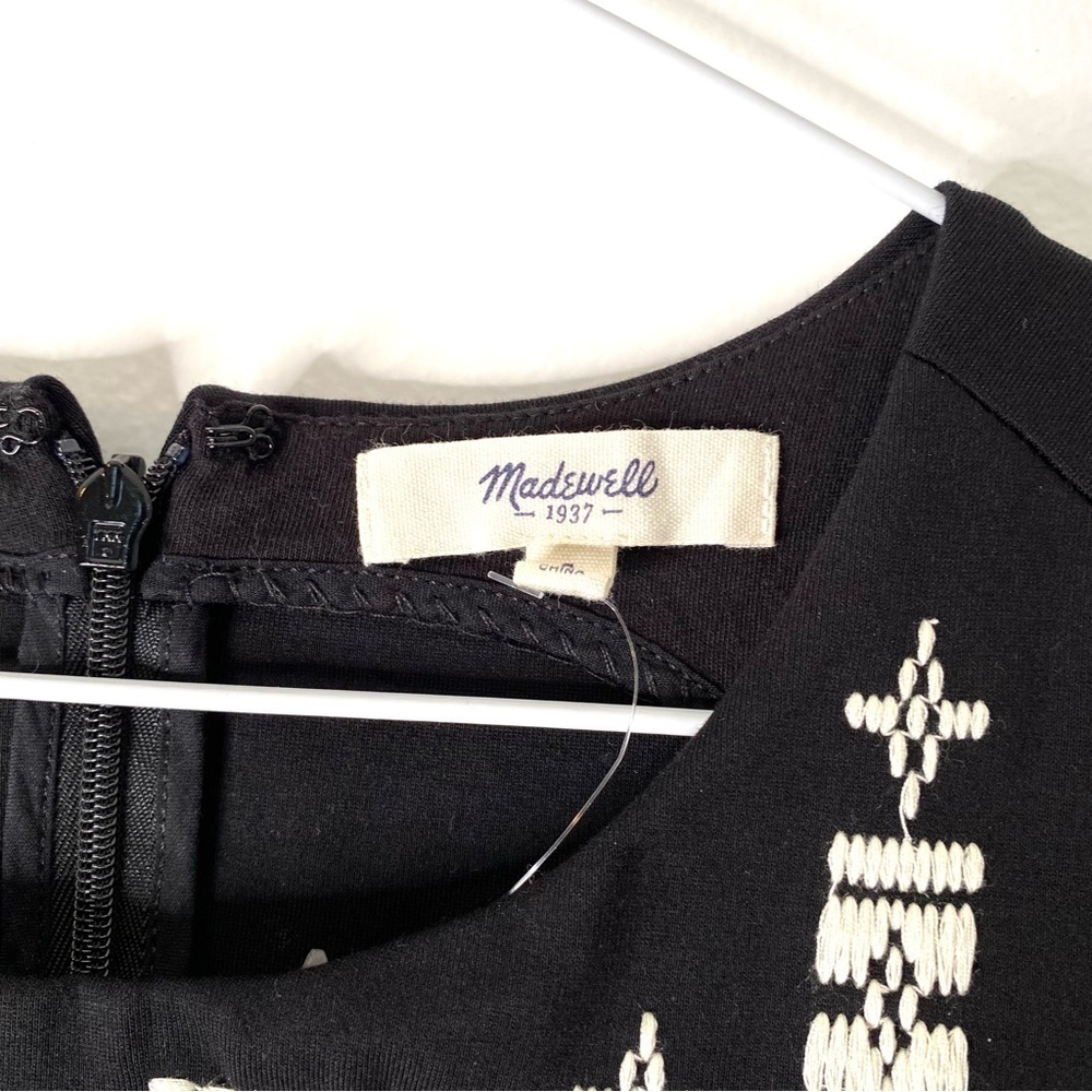 NWOT Madewell Womens Aztec Bohemian Black Embroidered Tank Top Size Small - Picture 5 of 9